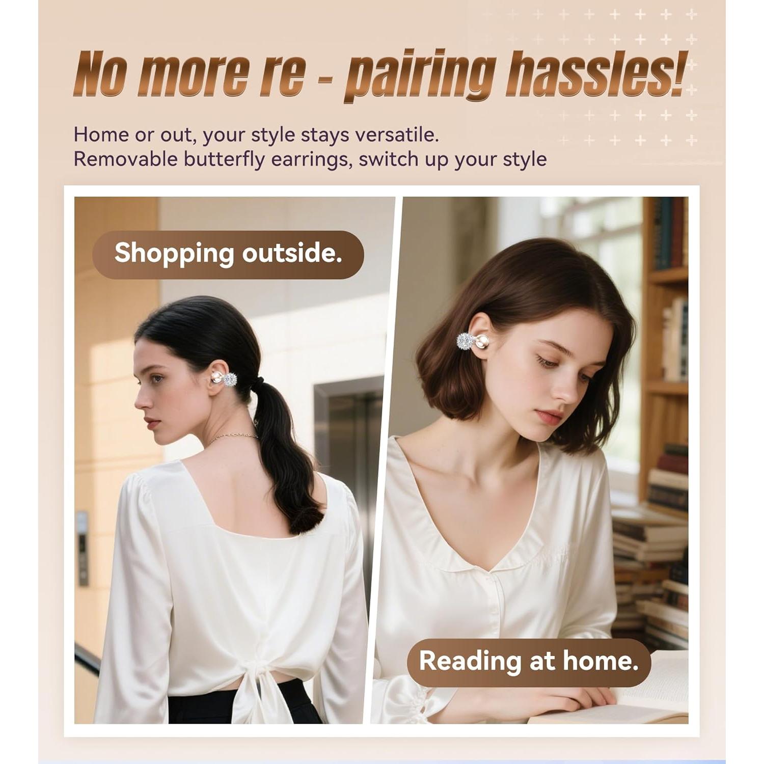 Auriculares Inalámbricos King Lucky i121 Clip-On Blancos IPX5 50H