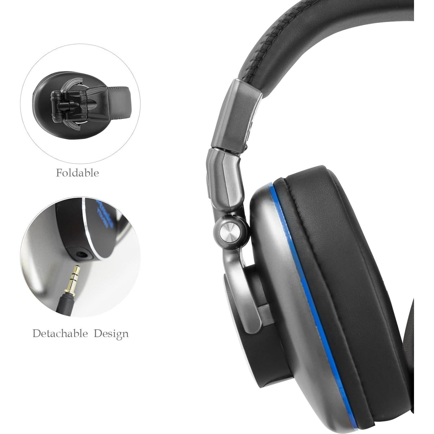 Auriculares DJ Yo-tronics YTH-983-SL Over-Ear Plata