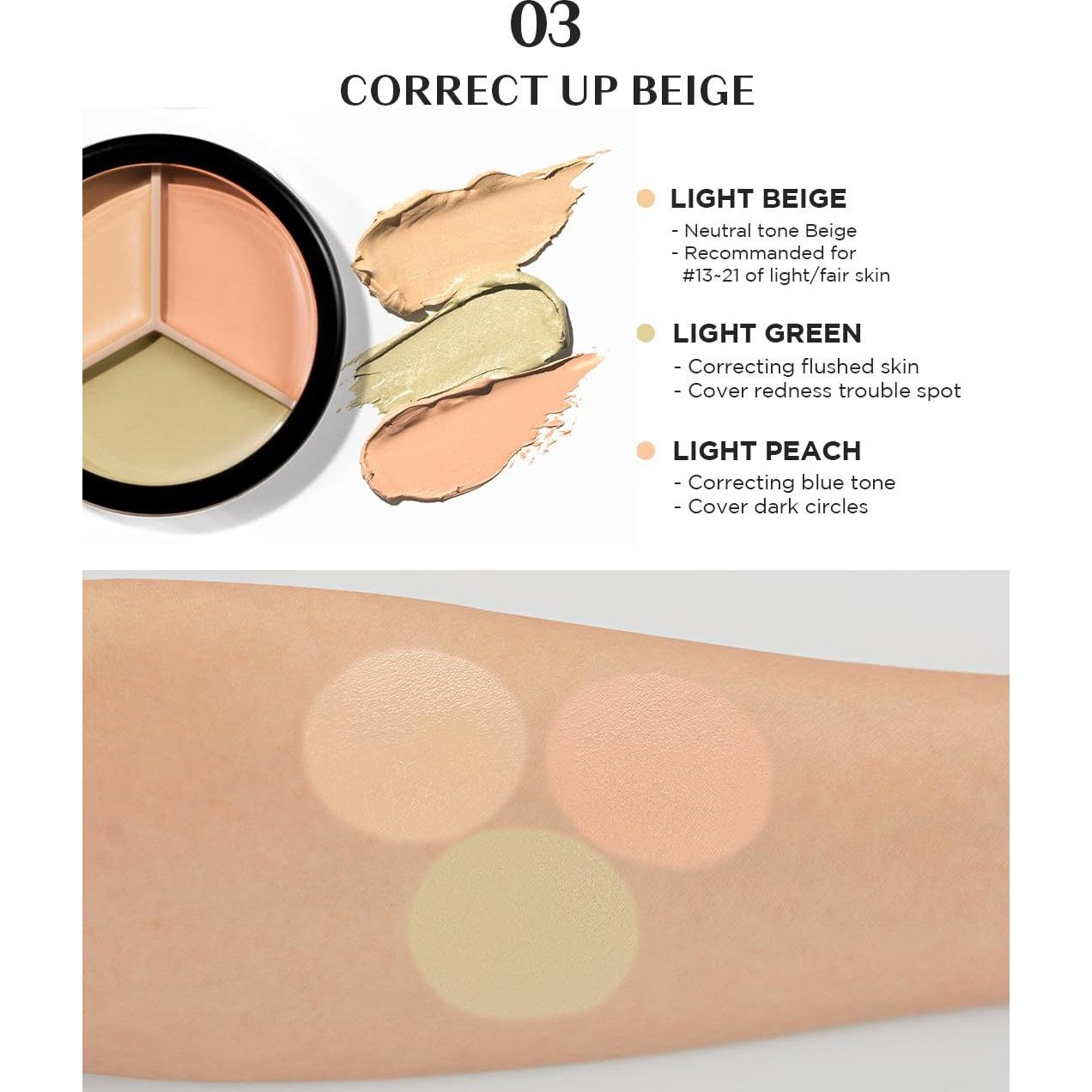 THESAEM Kit de Correctores Coreanos 2 Piezas - Beige Claro