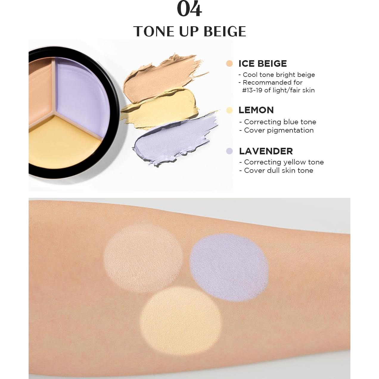 THESAEM Kit de Correctores Coreanos 2 Piezas - Beige Claro