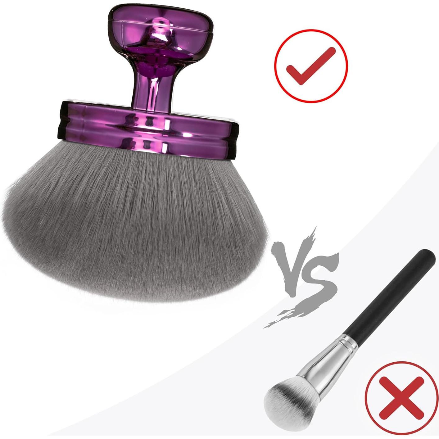 Brocha de Maquillaje Corporal Kabuki BABYSHEEP 8.13 cm Morado