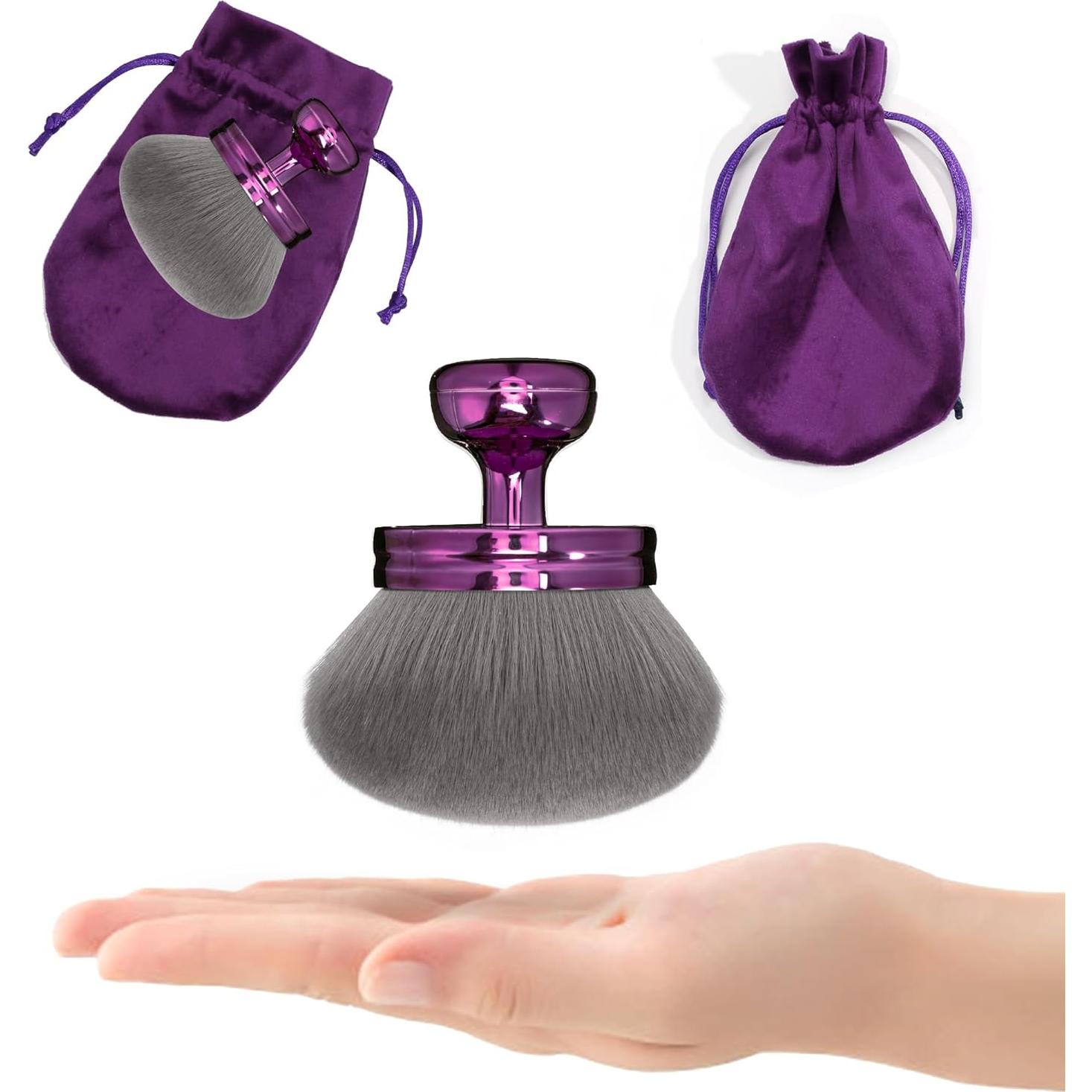 Brocha de Maquillaje Corporal Kabuki BABYSHEEP 8.13 cm Morado