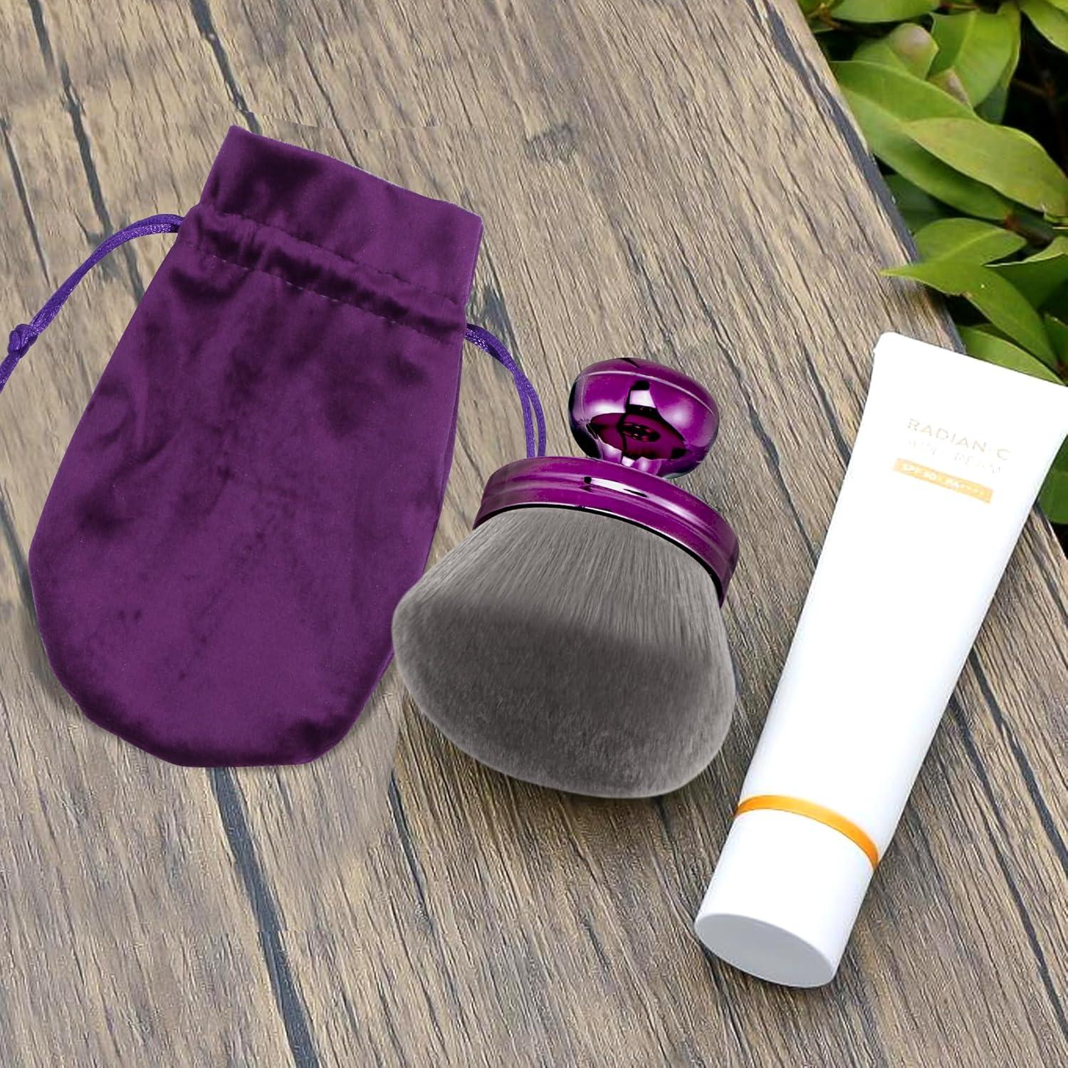 Brocha de Maquillaje Corporal Kabuki BABYSHEEP 8.13 cm Morado