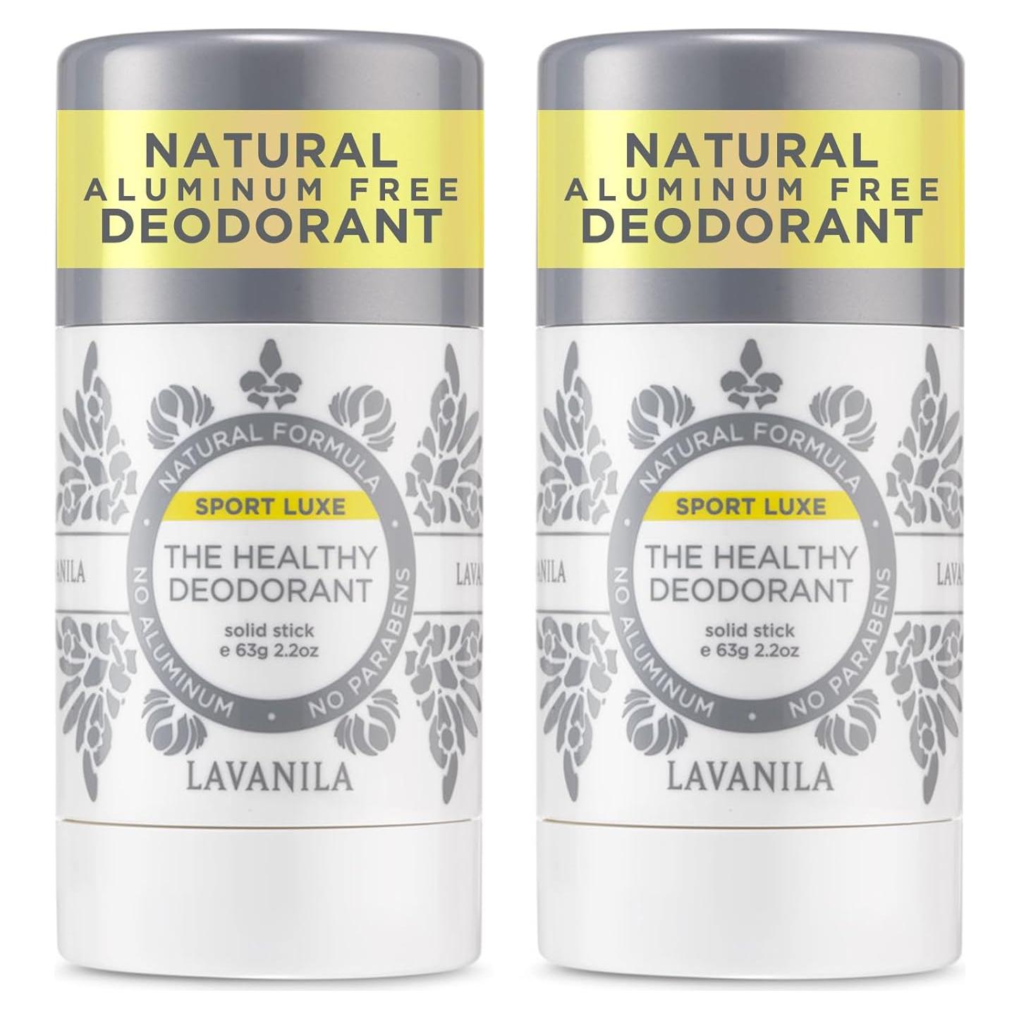 Desodorante Natural Lavanila Sport Luxe 2-Pack 62g Vegano