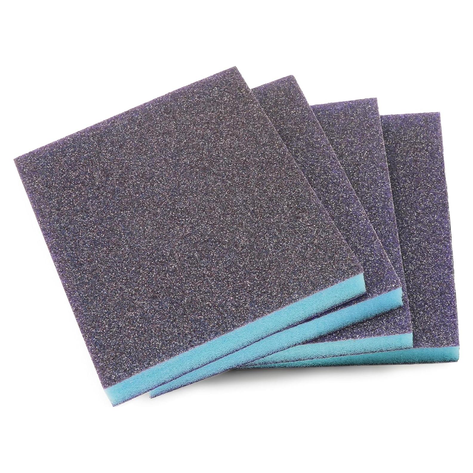 4 Piezas Esponja de Lijado 60 Granos Jamiikury Lavable 100x120x13mm