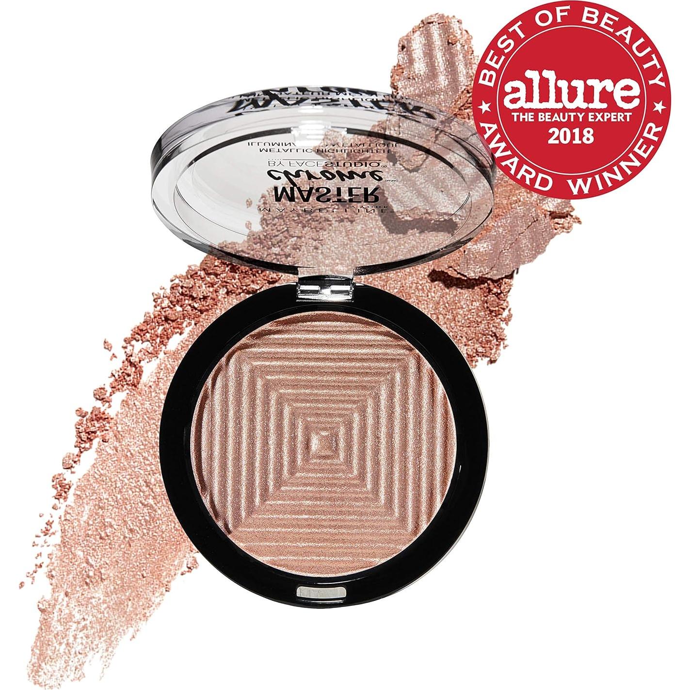 Iluminador Metálico Maybelline Facestudio Oro Rosa 6.8g x2