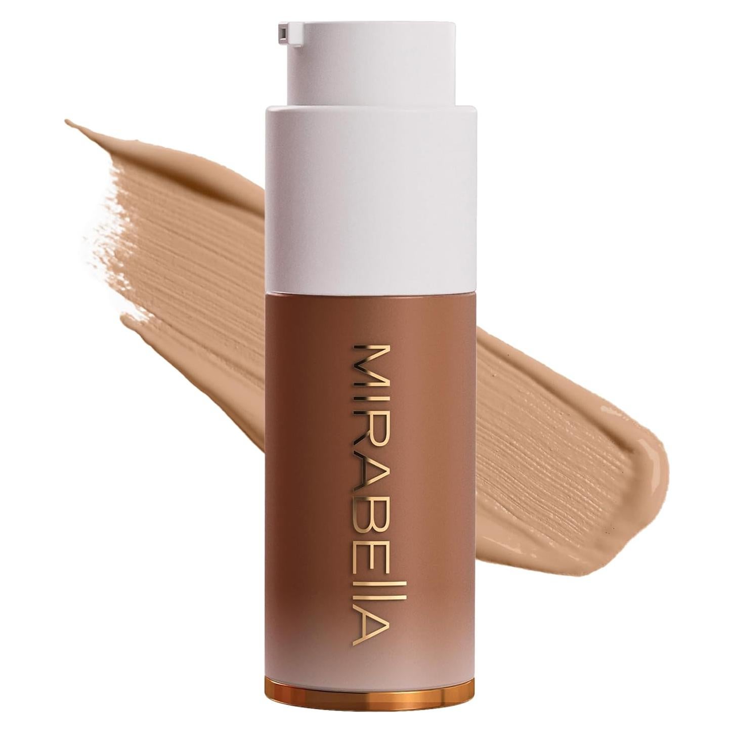 Base Líquida HD Mirabella Invincible - Cobertura Completa Antienvejecimiento para Todos los Tipos de Piel (Profundo D200)