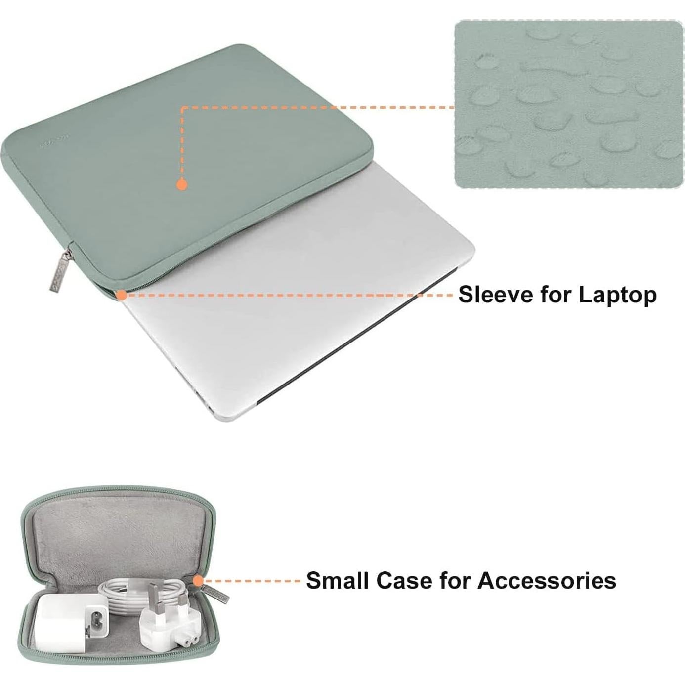 Funda para Laptop MOSISO 13" Neopreno Verde Antiguo