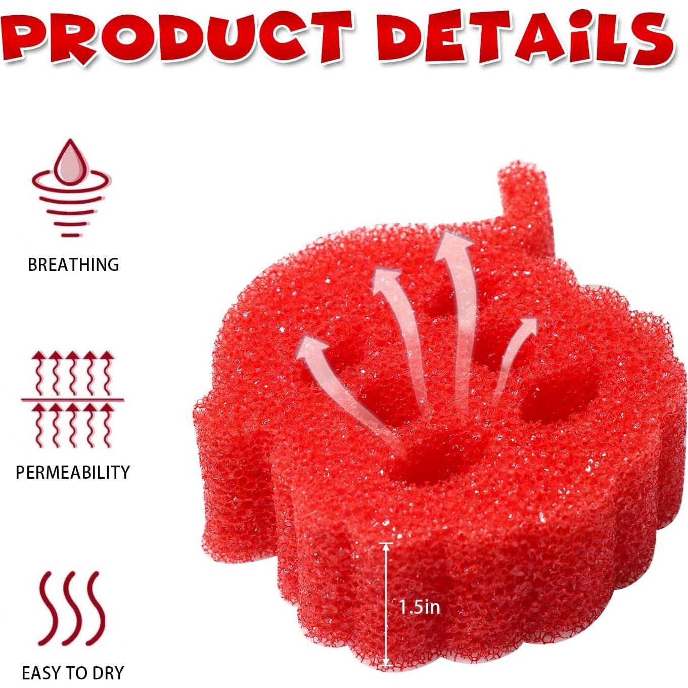 Paquete de 12 Esponjas de Limpieza Navideñas TBKETR