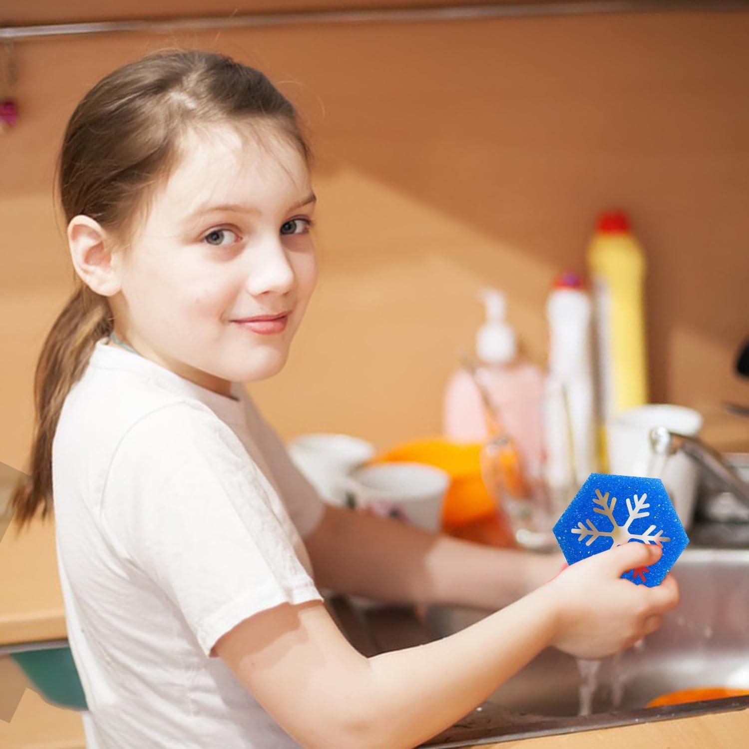 Paquete de 12 Esponjas de Limpieza Navideñas TBKETR