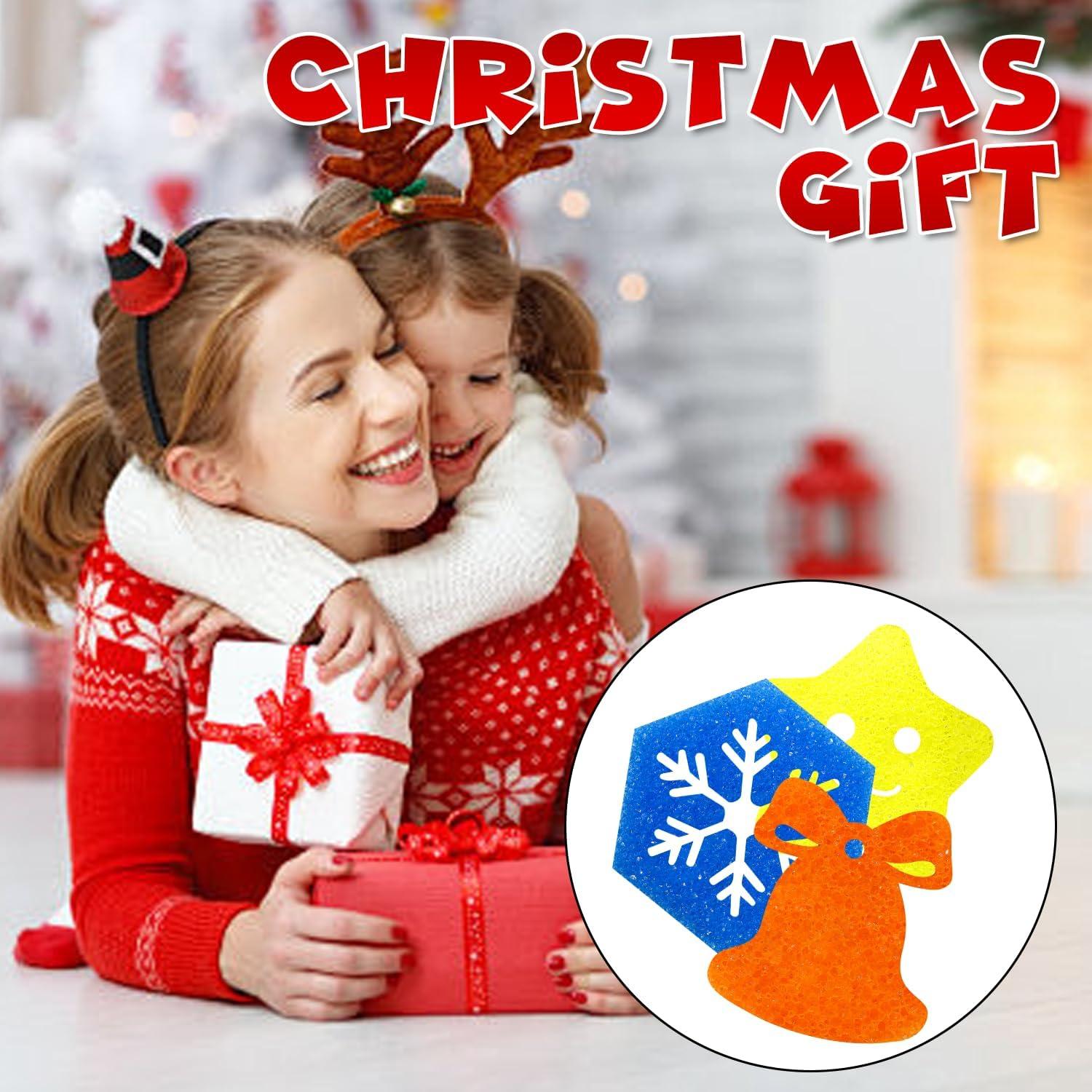 Paquete de 12 Esponjas de Limpieza Navideñas TBKETR