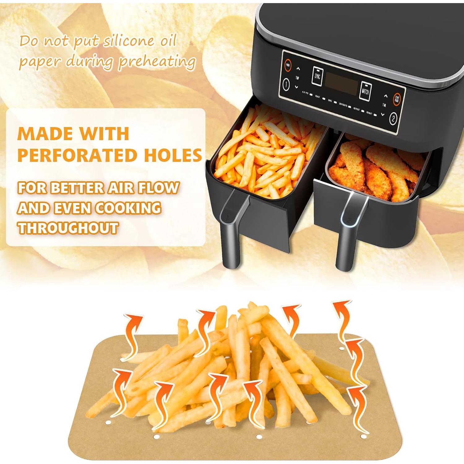 Forros Desechables para Freidora de Aire Actvty 200 Hojas 20.6x14 cm