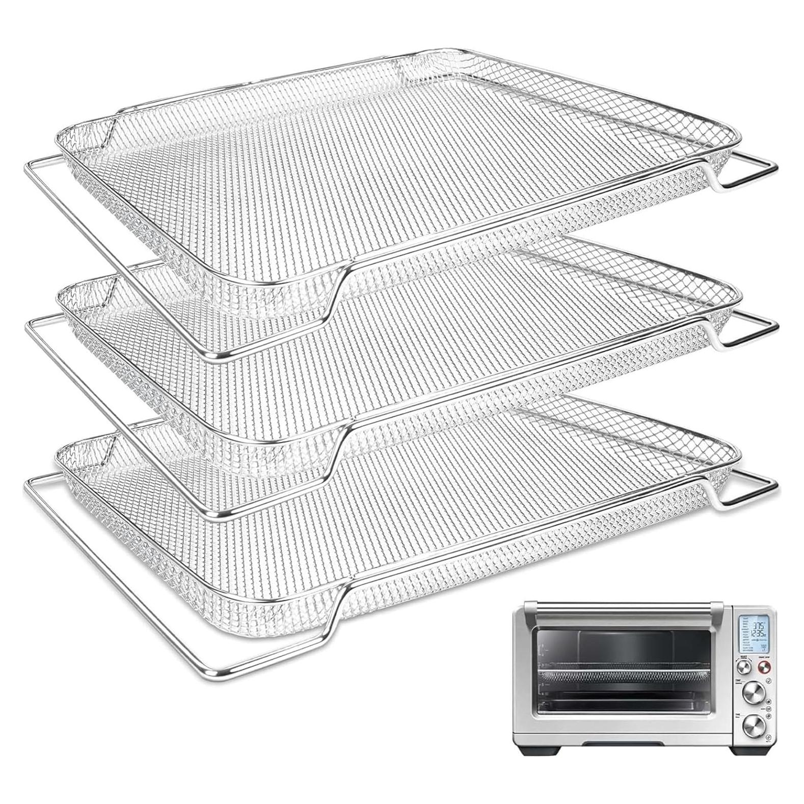 Cestas de Malla Reemplazo Breville Smart Oven Air - 3 Piezas Acero Inoxidable