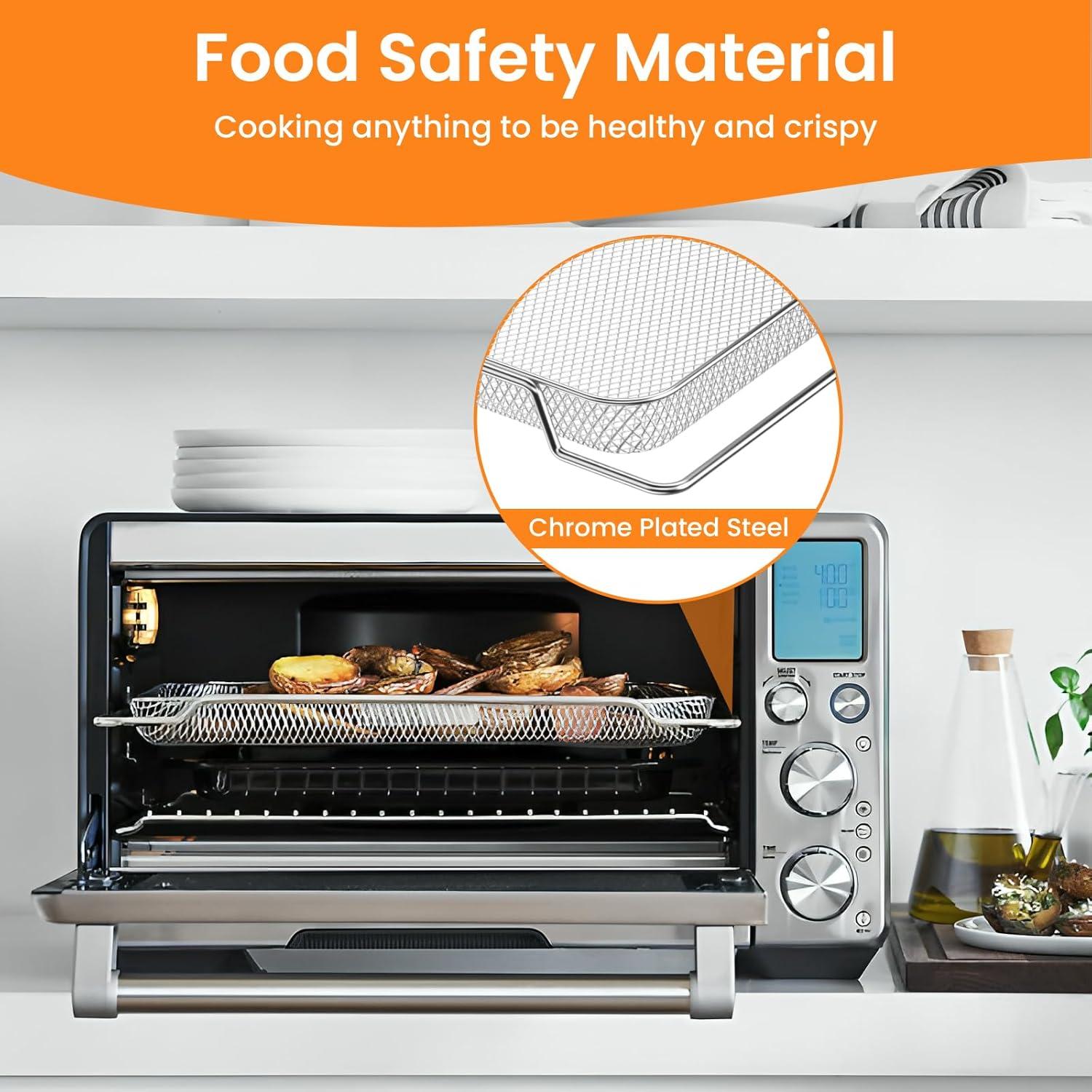 Cestas de Malla Reemplazo Breville Smart Oven Air - 3 Piezas Acero Inoxidable