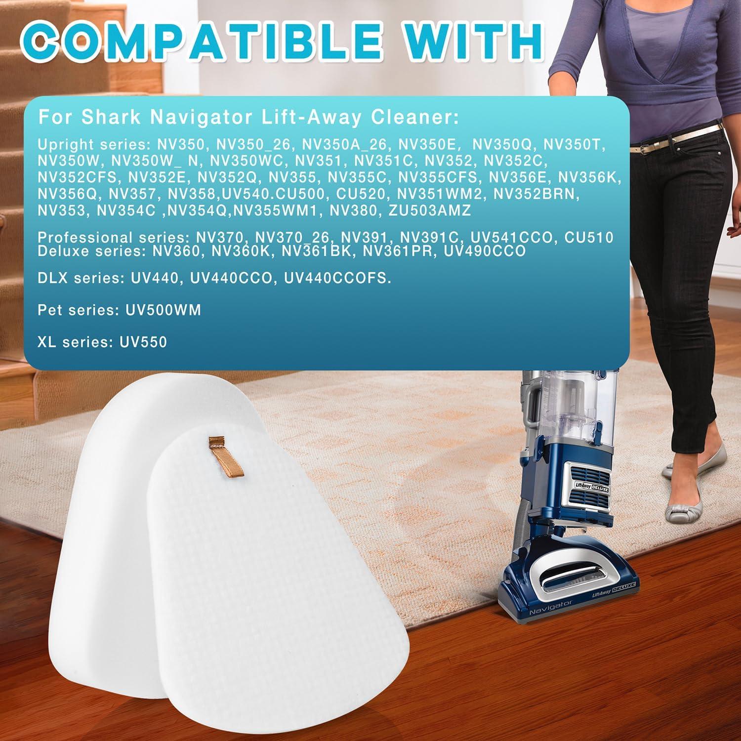 Paquete de 2 Filtros de Espuma y Fieltro Shark NV350