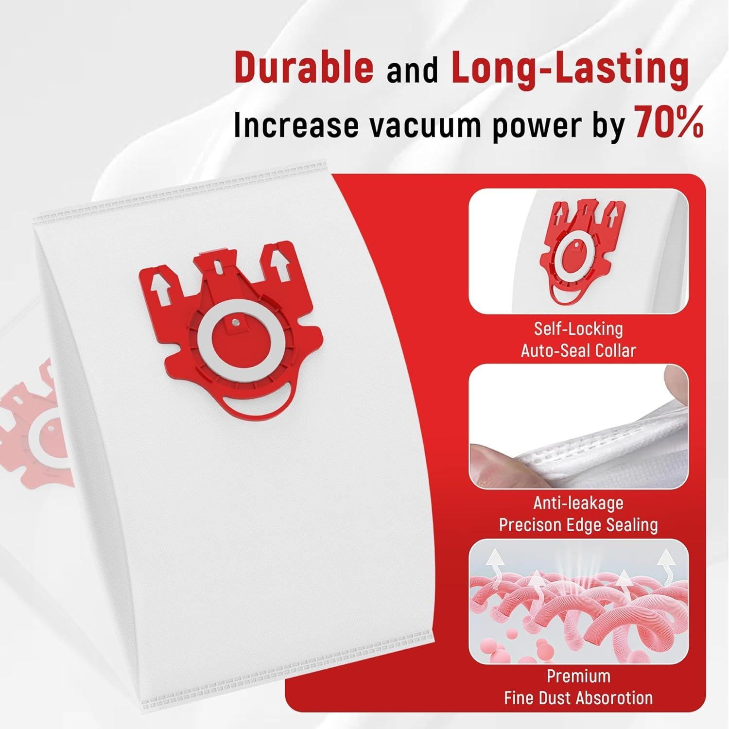 Bolsas de Polvo Reemplazo Miele FJM 9 Unidades + 6 Filtros