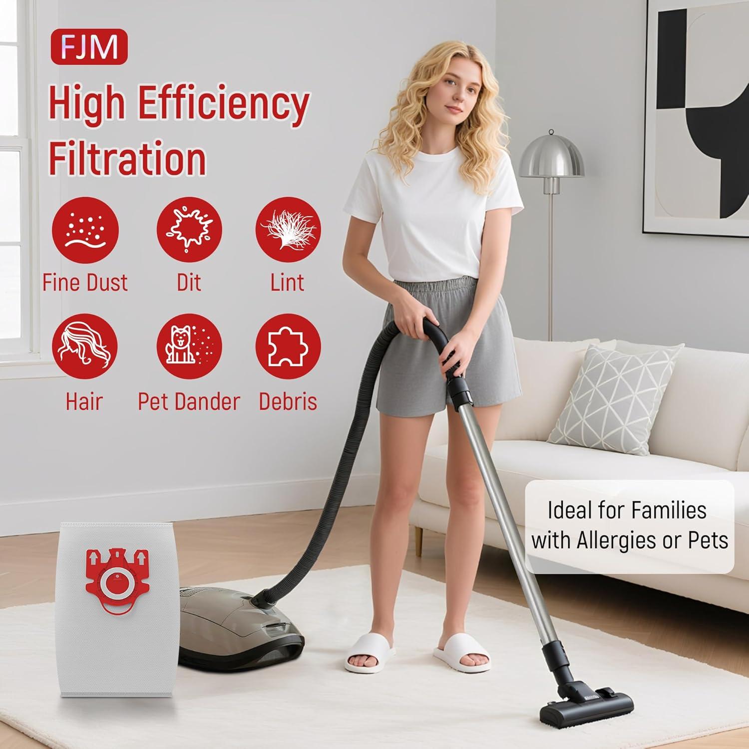 Bolsas de Polvo Reemplazo Miele FJM 9 Unidades + 6 Filtros