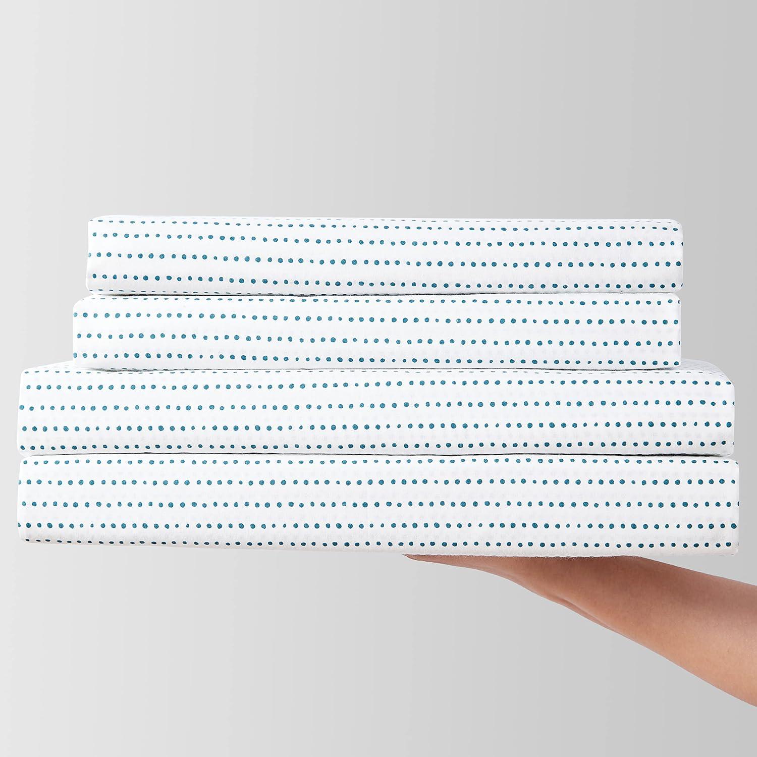 Juego de Sábanas Individual City Scene Algodón Percal Radio Marino