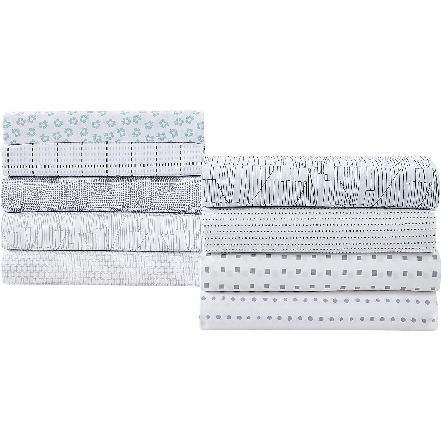 Juego de Sábanas Individual City Scene Algodón Percal Radio Marino