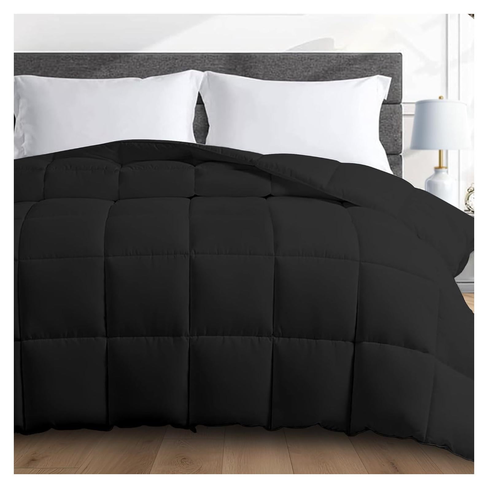 Edredón con Peso HomeSmart Queen 6.8 kg, Tela Suave Negra