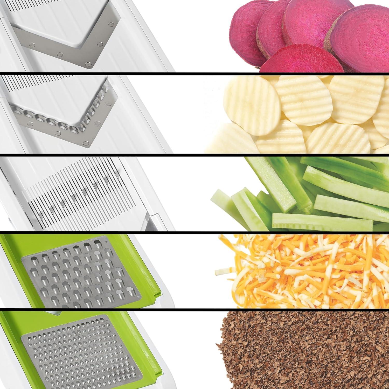 Mandolina Cubing PRO Starfrit - 4 Cuchillas Intercambiables, 10 Grosores