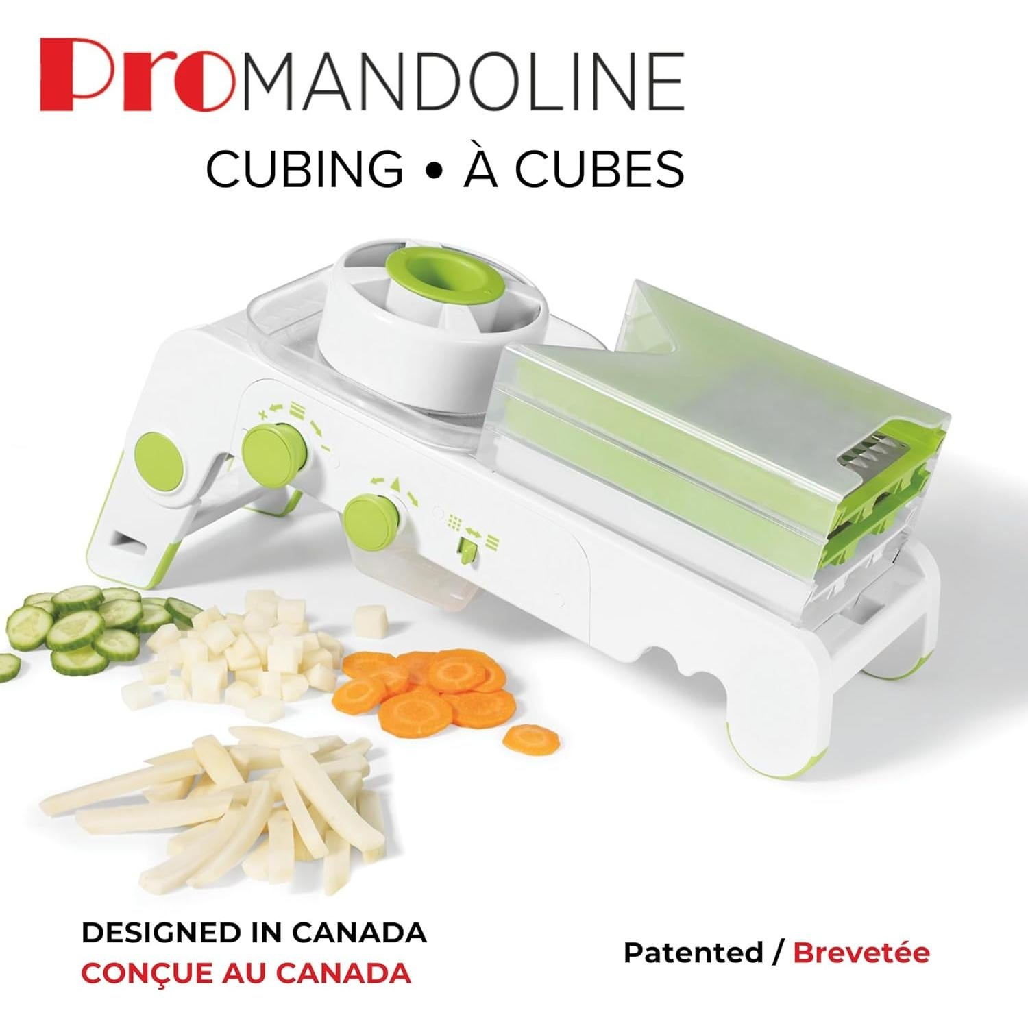 Mandolina Cubing PRO Starfrit - 4 Cuchillas Intercambiables, 10 Grosores