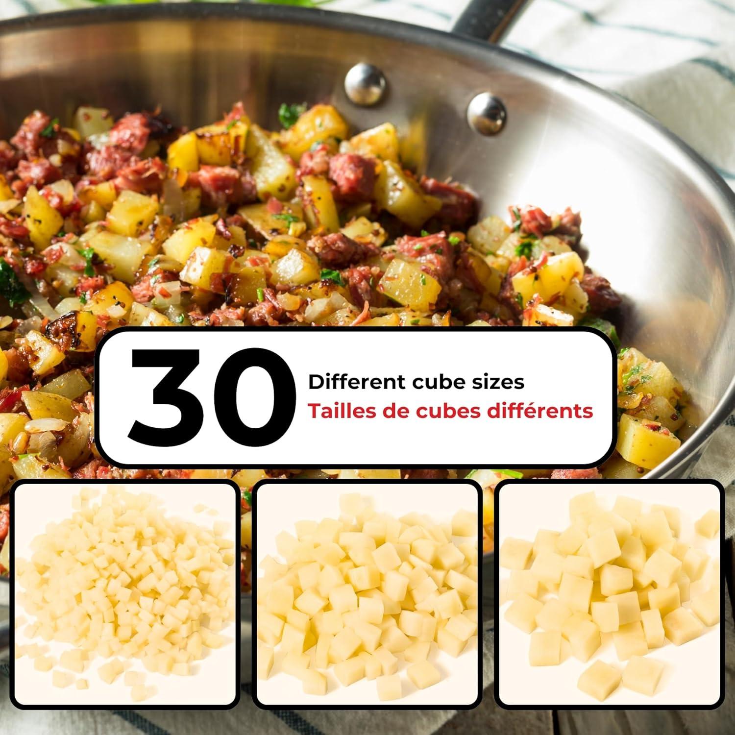 Mandolina Cubing PRO Starfrit - 4 Cuchillas Intercambiables, 10 Grosores