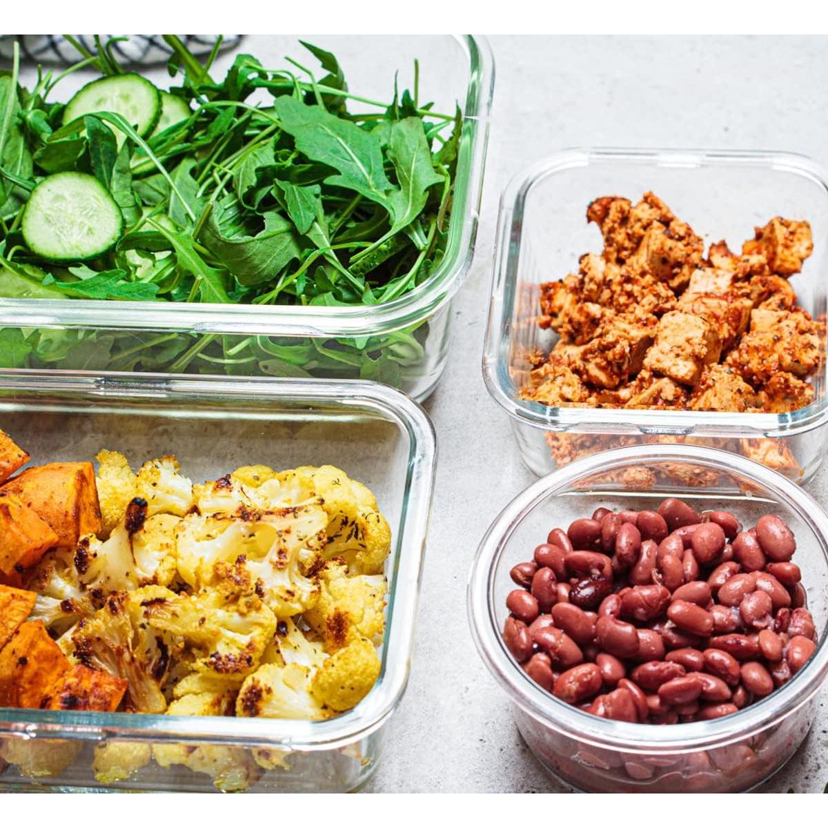 Juego de 30 Contenedores de Almacenamiento de Vidrio M MCIRCO