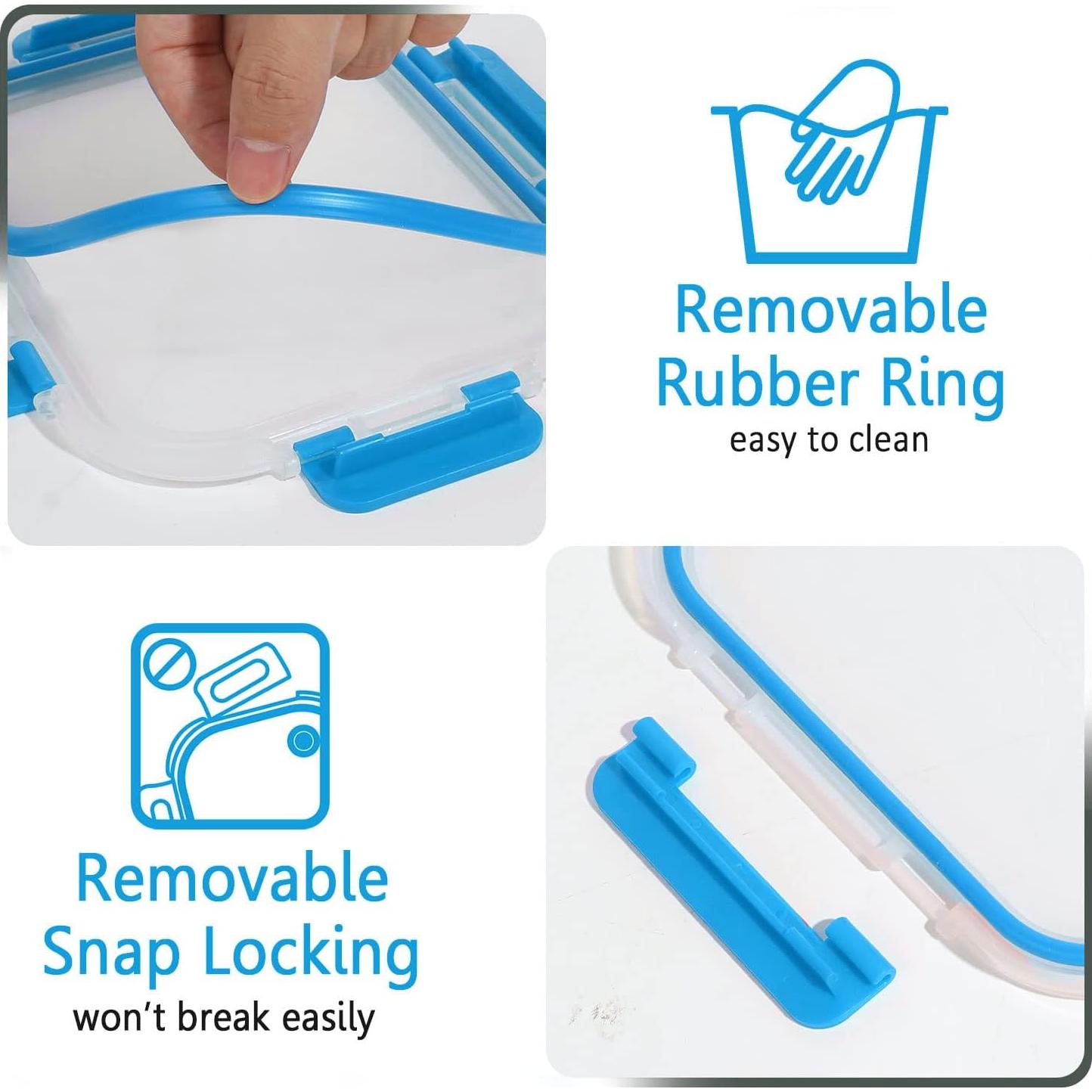 Juego de 30 Contenedores de Almacenamiento de Vidrio M MCIRCO