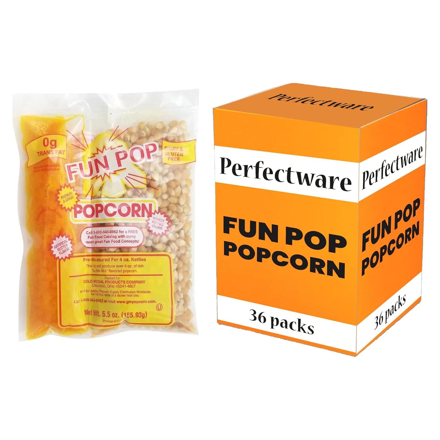 Paquetes de Palomitas Mantecosas Perfectware 36ct 28.35g