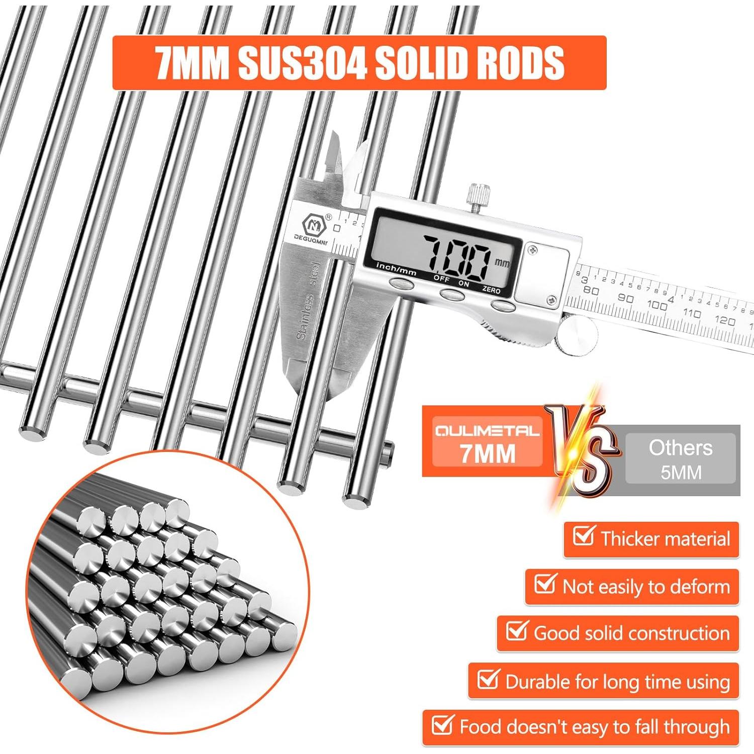 Piezas de Parrilla QuliMetal para Weber Spirit 200 - Acero Inoxidable