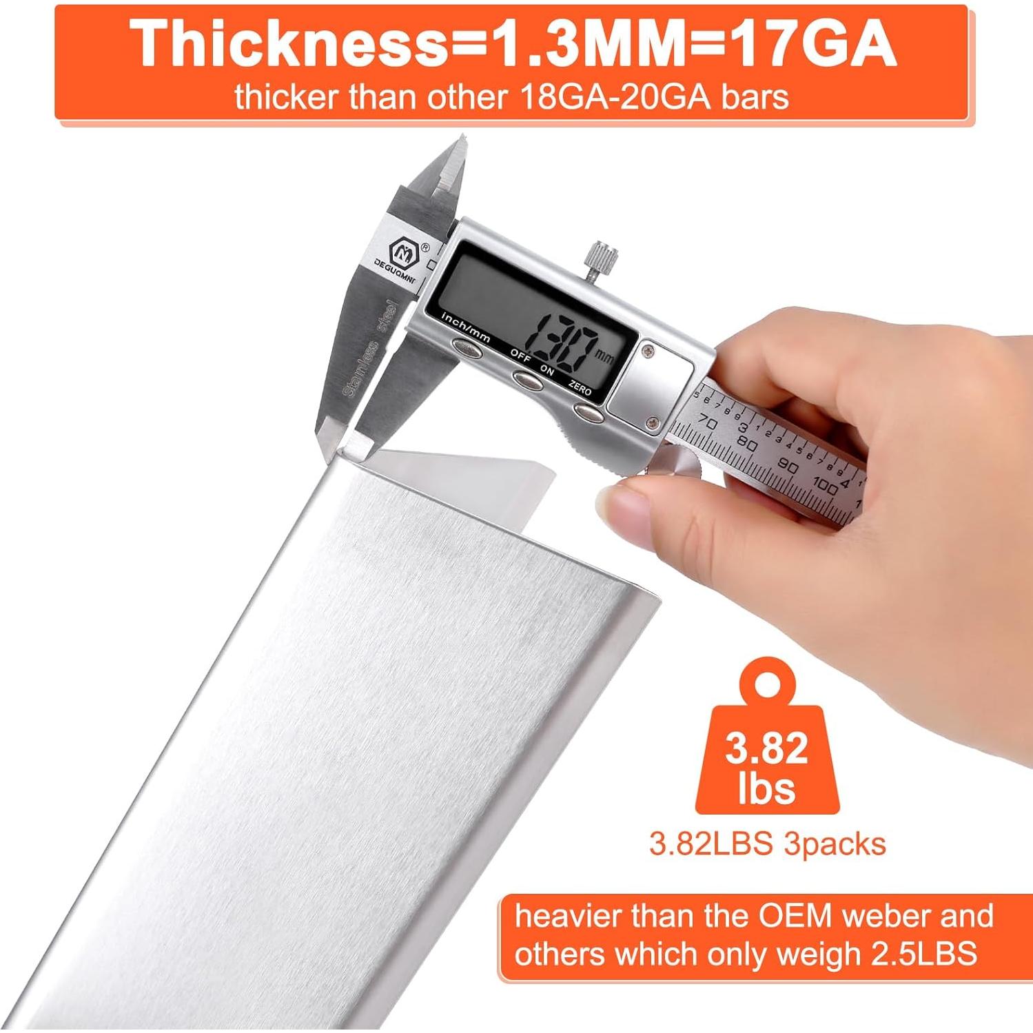 Piezas de Parrilla QuliMetal para Weber Spirit 200 - Acero Inoxidable