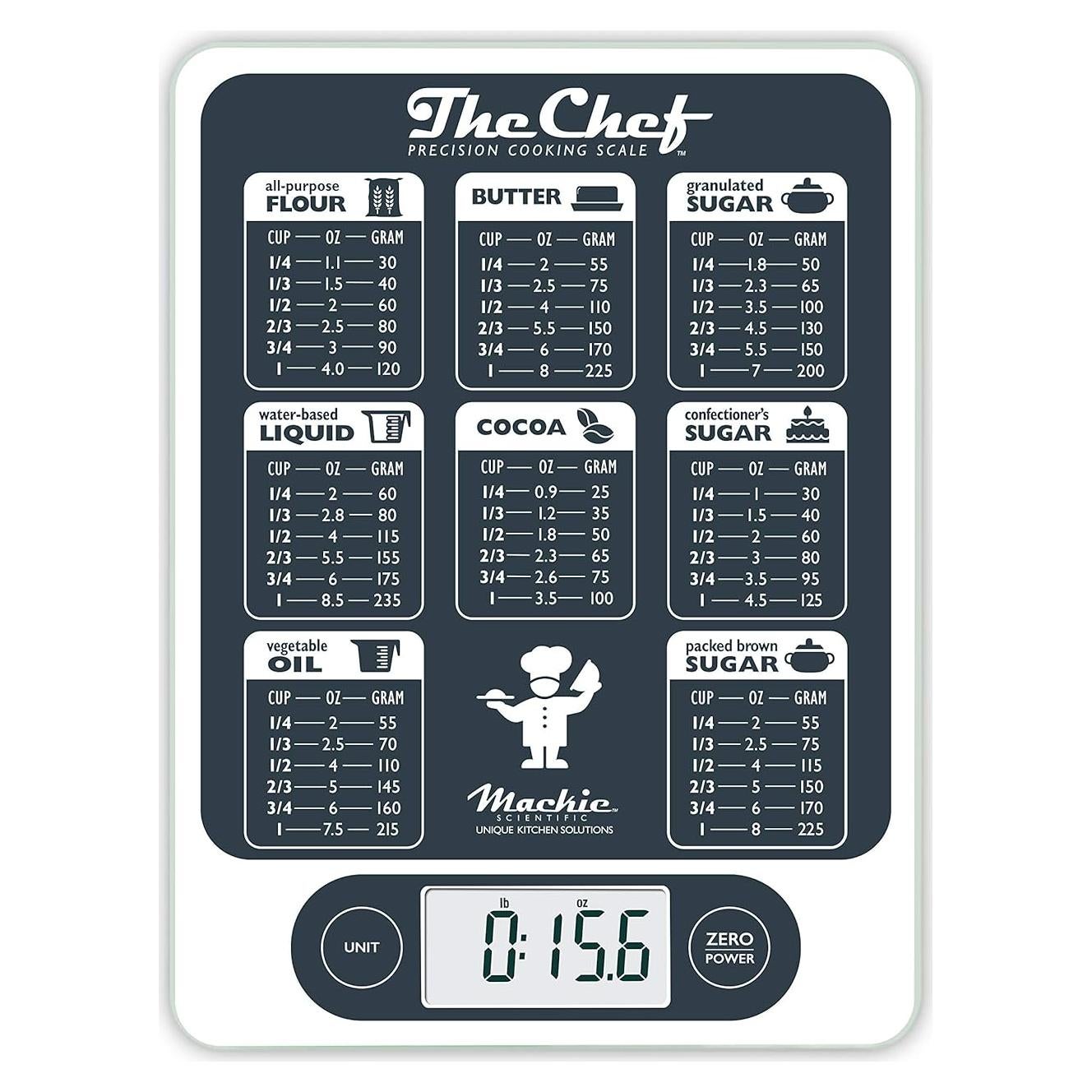 Báscula de Cocina Digital NutraTrack Chef 14.97 kg Vidrio