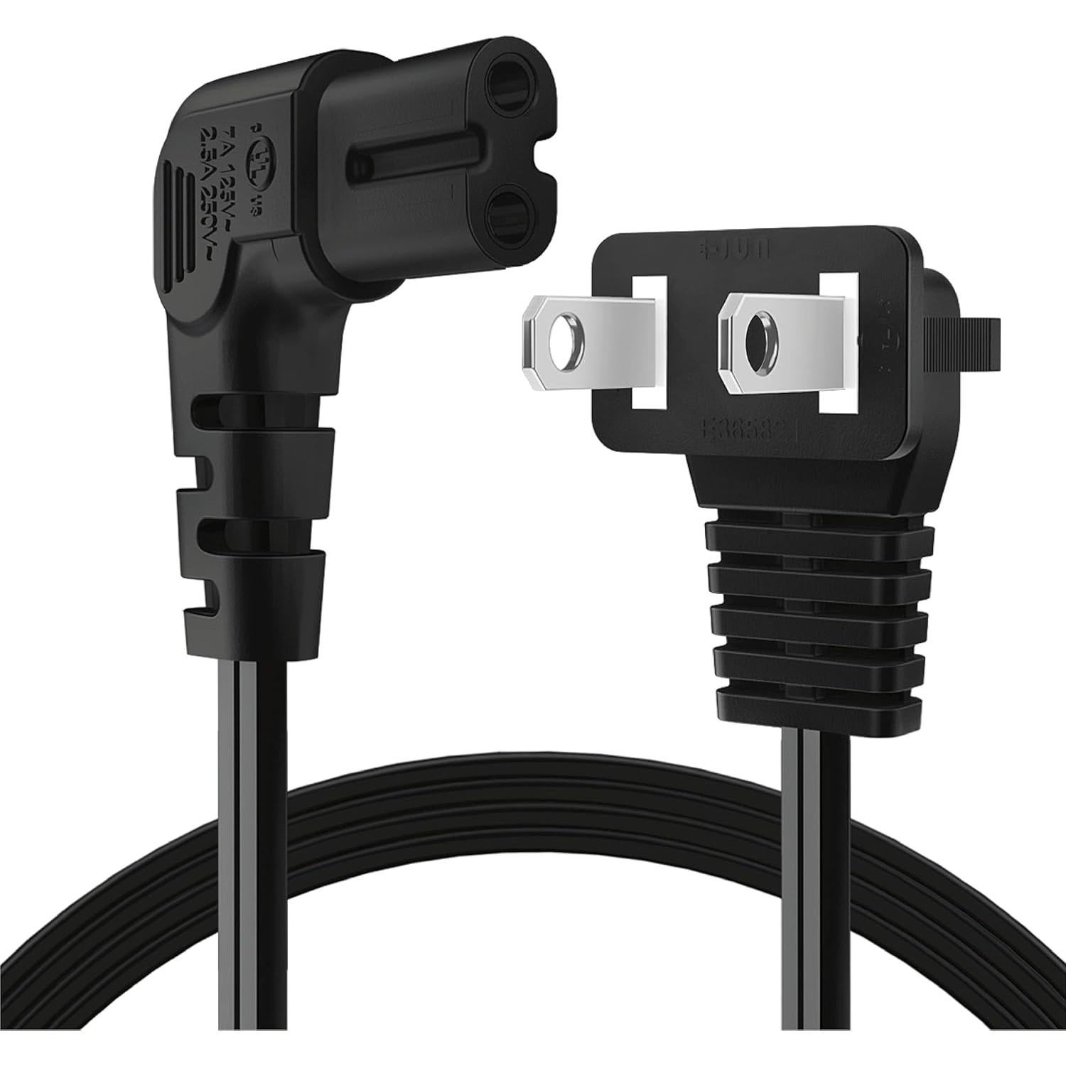 Cable de Alimentación NEMA 1-15P a IEC320 C7 1.83m TNP Negro