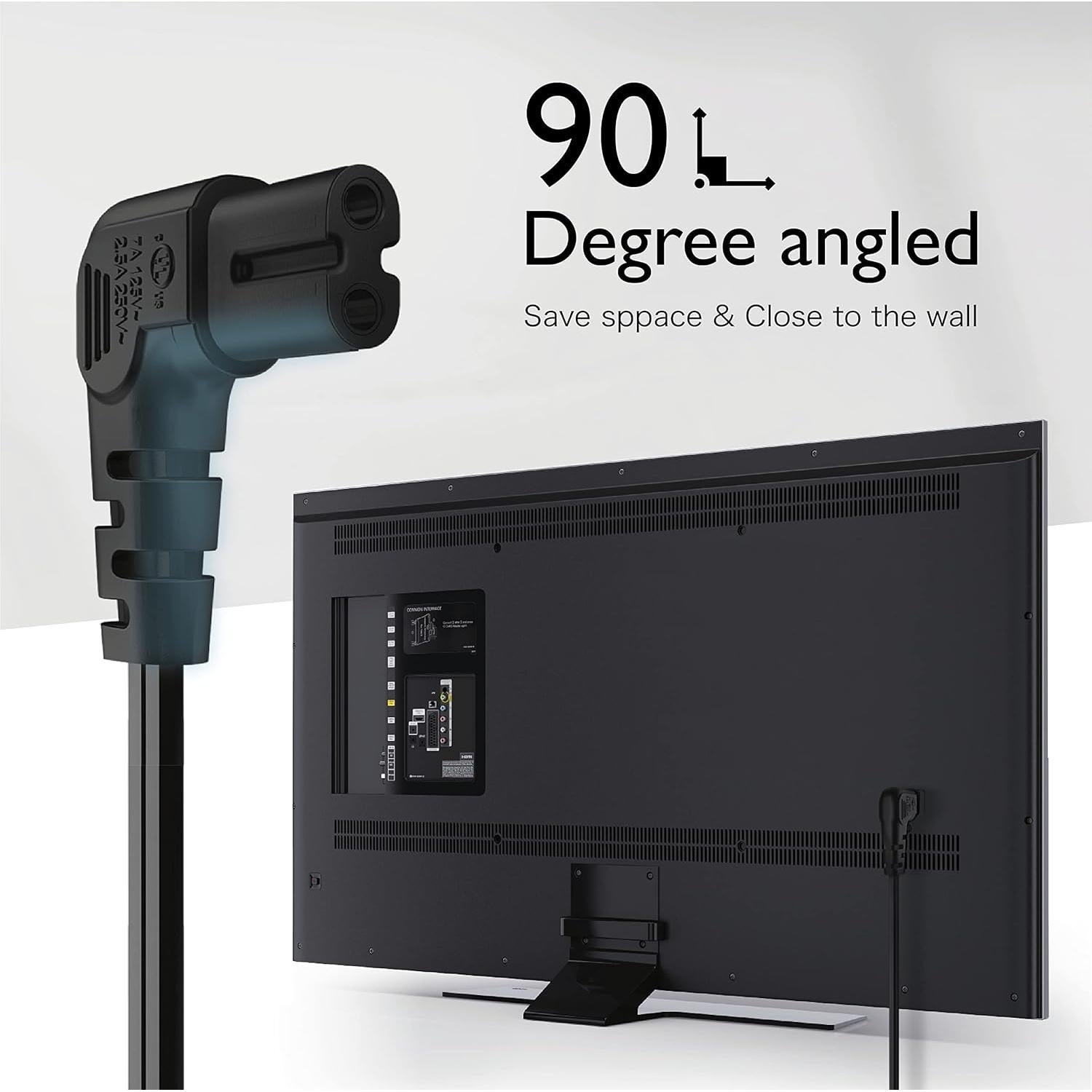 Cable de Alimentación NEMA 1-15P a IEC320 C7 1.83m TNP Negro