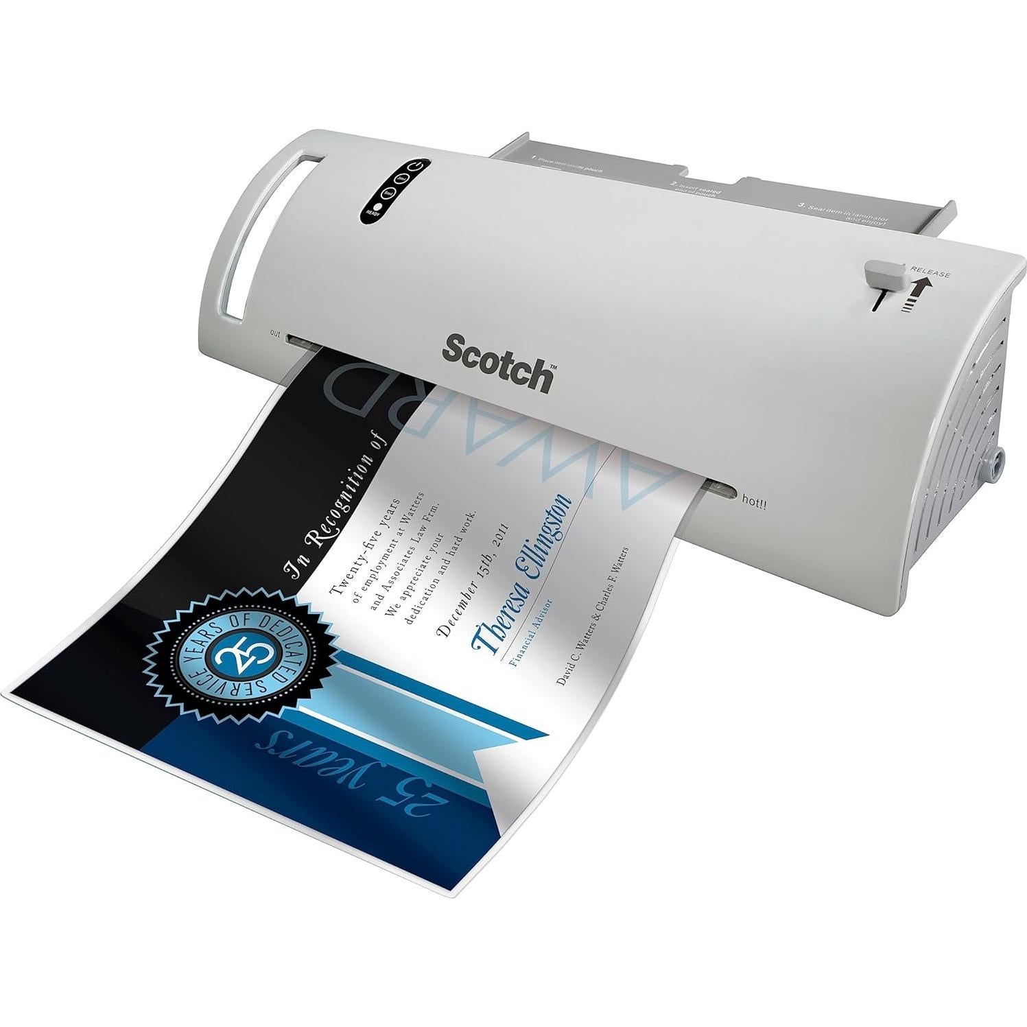 Bolsas de Laminado Térmico Mate Scotch, Tamaño Carta, 20 Unidades