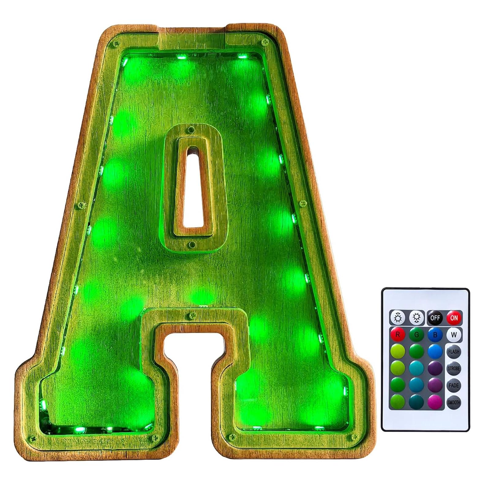 Hucha de Letras Iluminada Tehoi 22.86x21.59cm para Niños