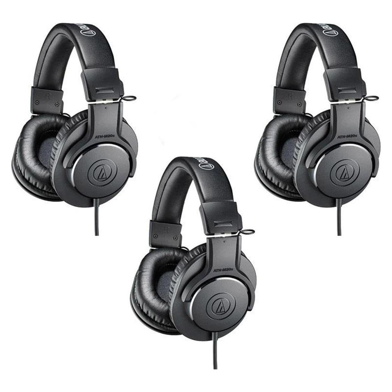 Auriculares de Monitoreo Profesional Audio-Technica ATH-M20x - 15-20kHz, 3 Piezas