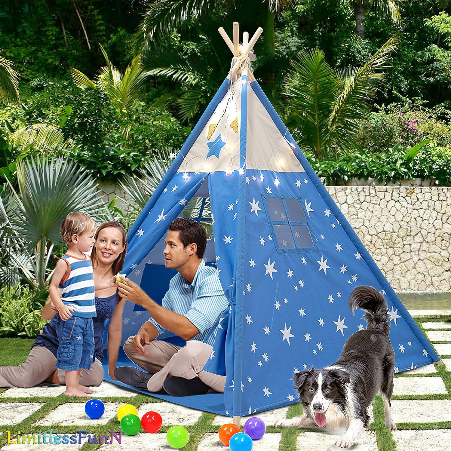 Tienda de Juego LimitlessFunN Estrella Azul 119x119x145 cm