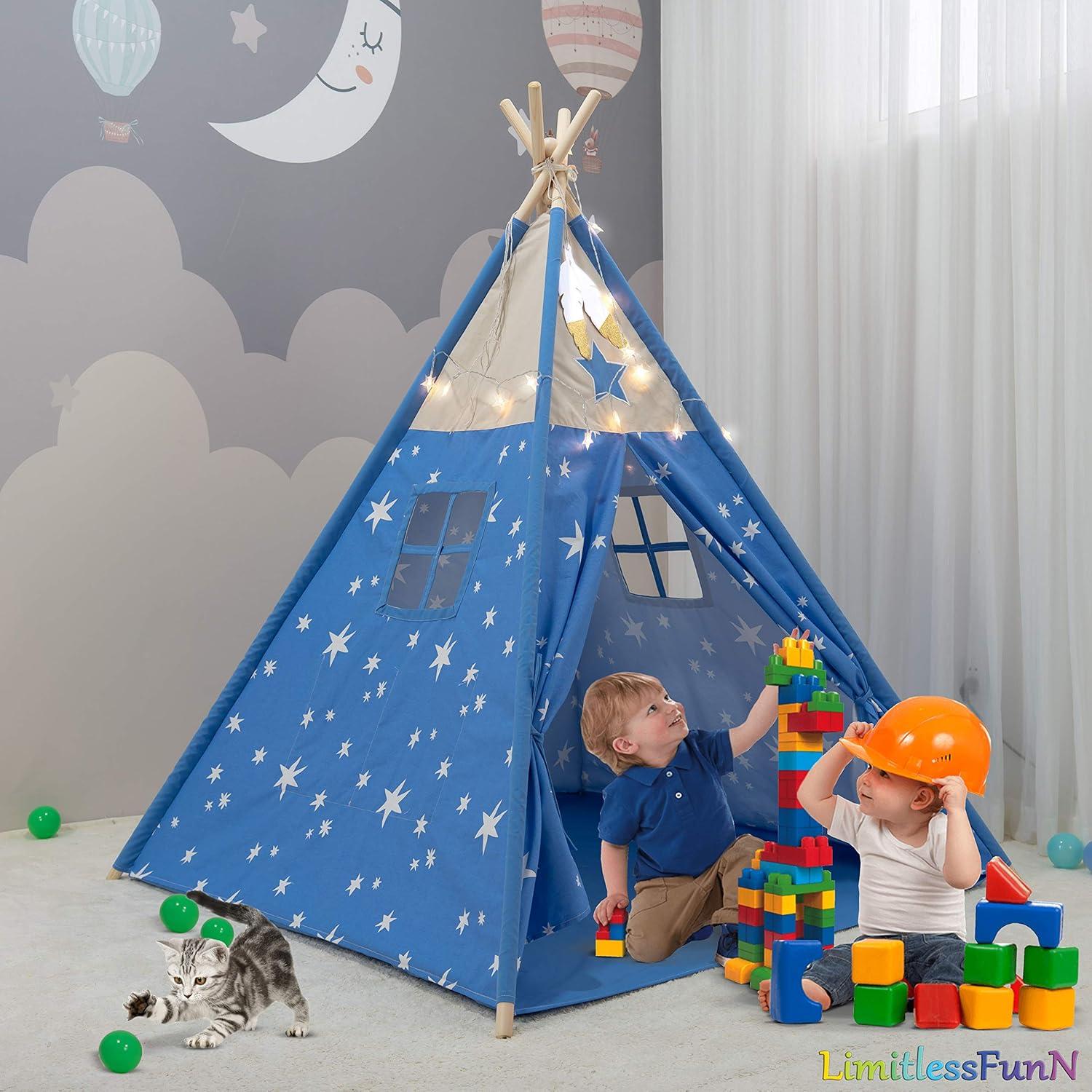 Tienda de Juego LimitlessFunN Estrella Azul 119x119x145 cm