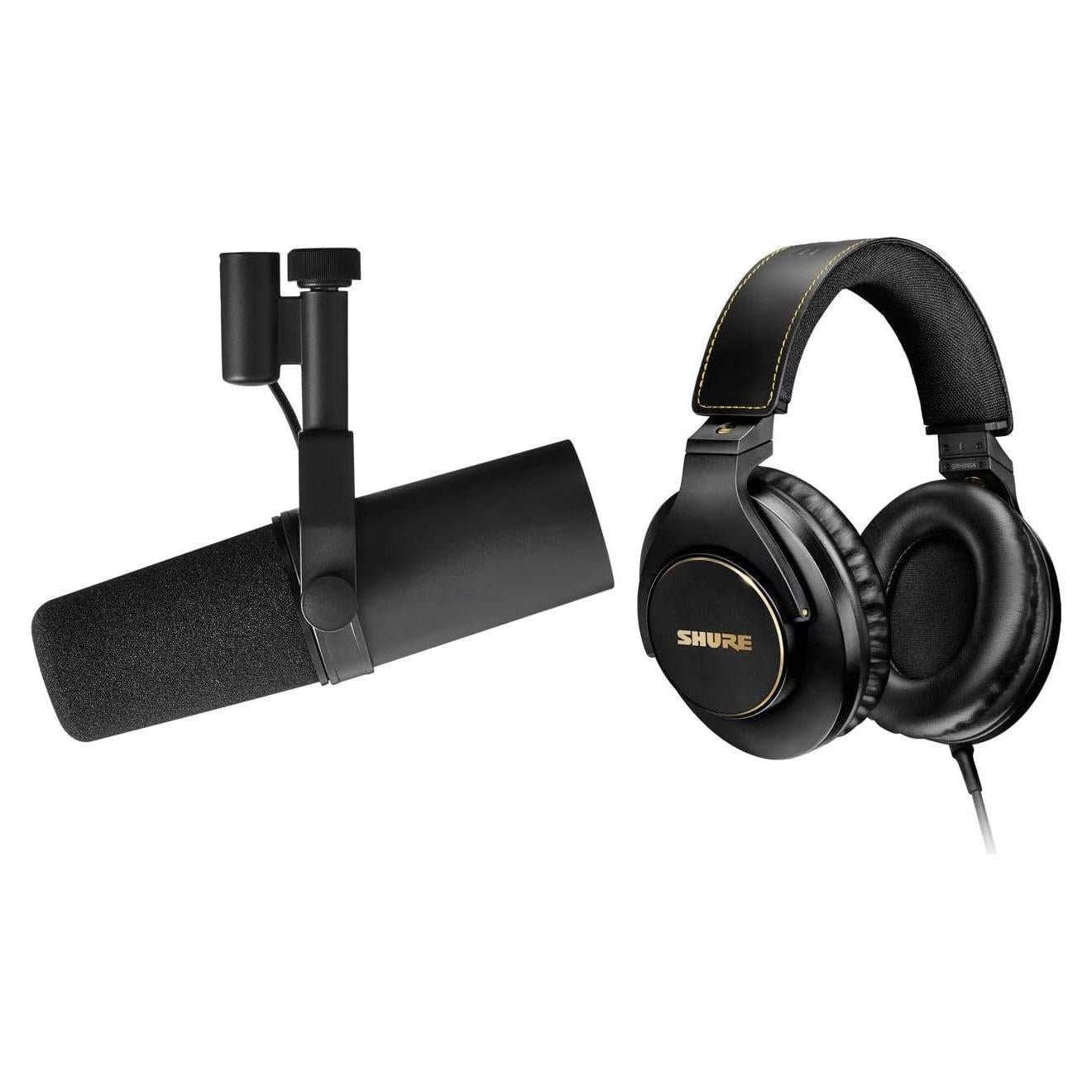 Micrófono Dinámico Shure SM7B para Podcast y Auriculares SRH840A