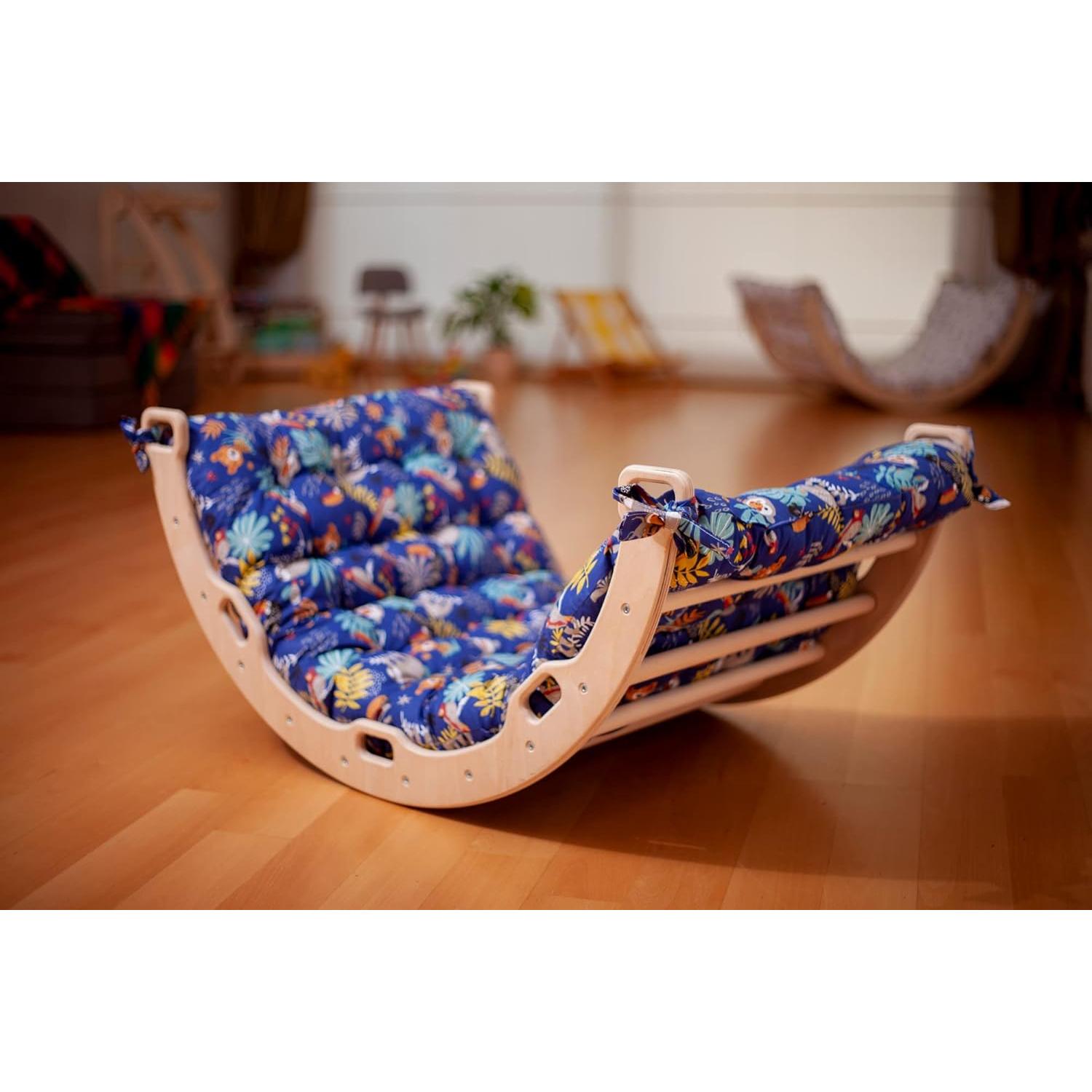 Arco de Escalada de Madera Kidodido con Rampa y Almohada