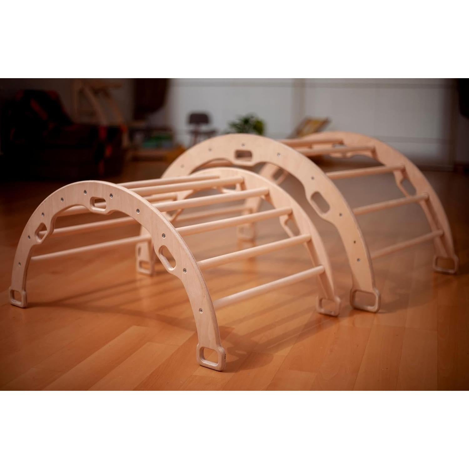 Arco de Escalada de Madera Kidodido con Rampa y Almohada