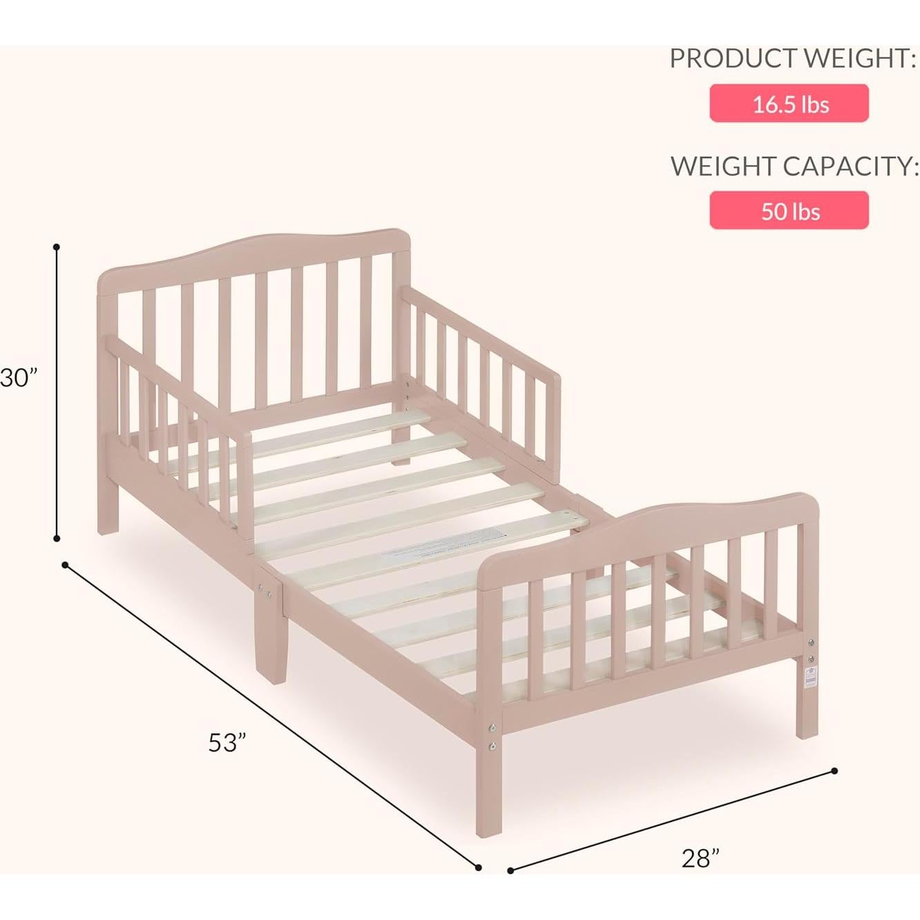 Cama para Niños Pequeños Dream On Me 135x71 cm Mantequilla