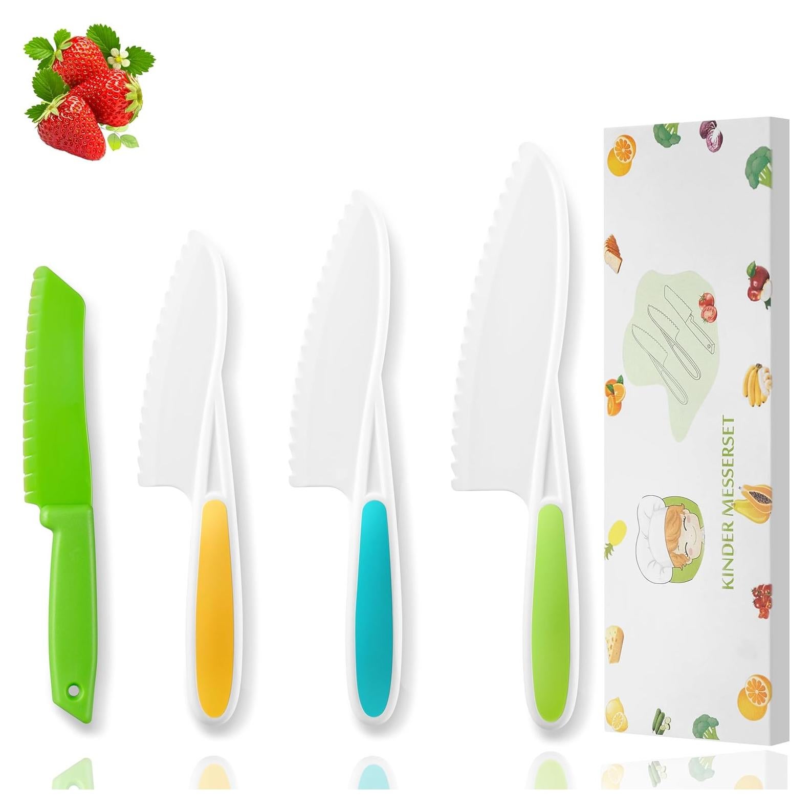 Set de Cuchillos para Niños WALAWALA 4 Piezas Libre de BPA