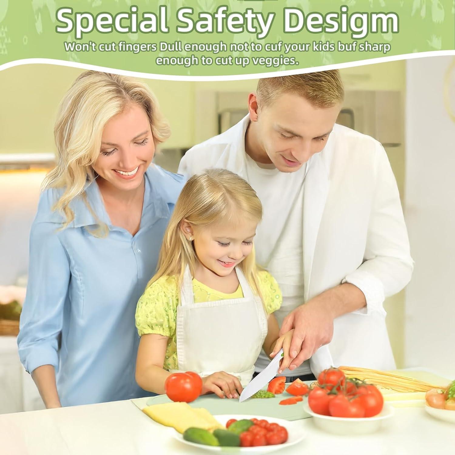 Set de Cuchillos para Niños WALAWALA 4 Piezas Libre de BPA