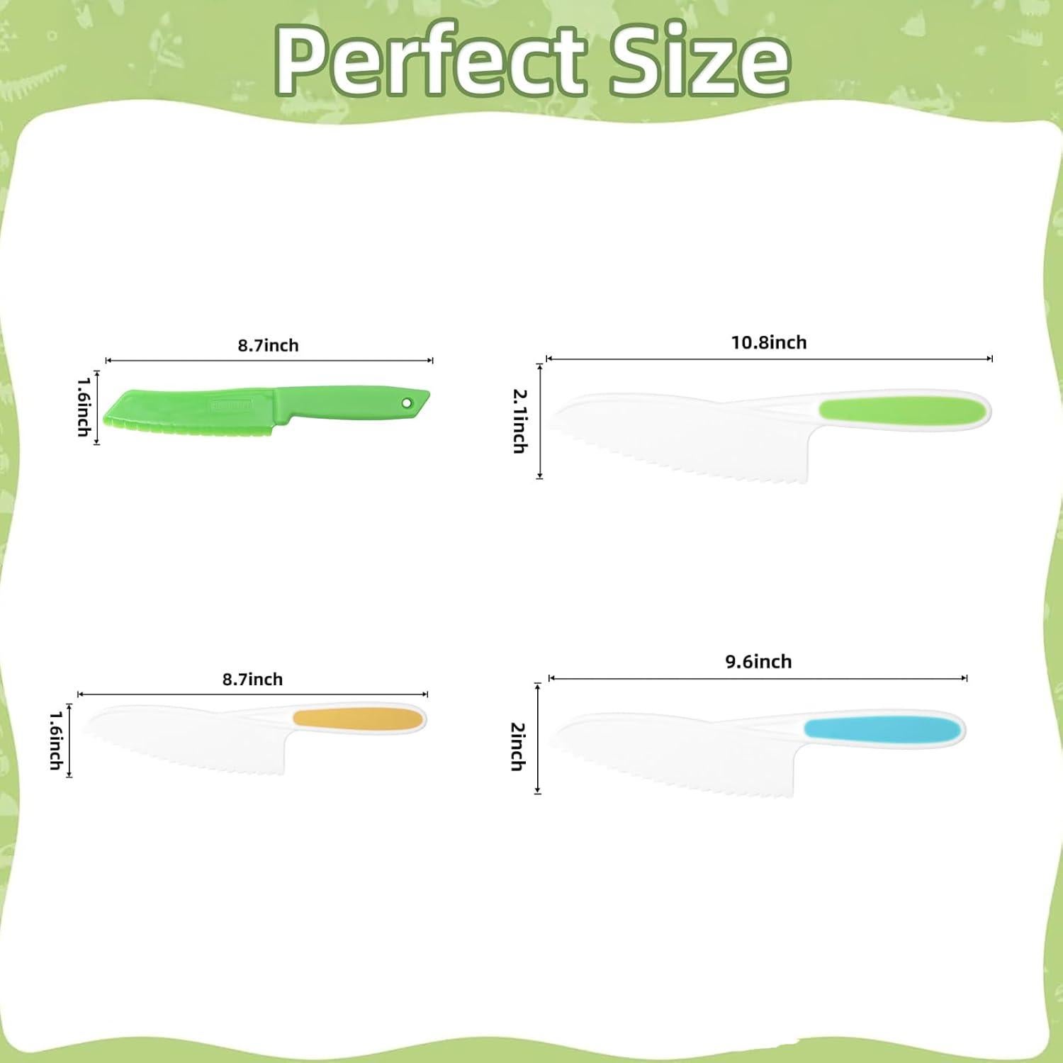 Set de Cuchillos para Niños WALAWALA 4 Piezas Libre de BPA