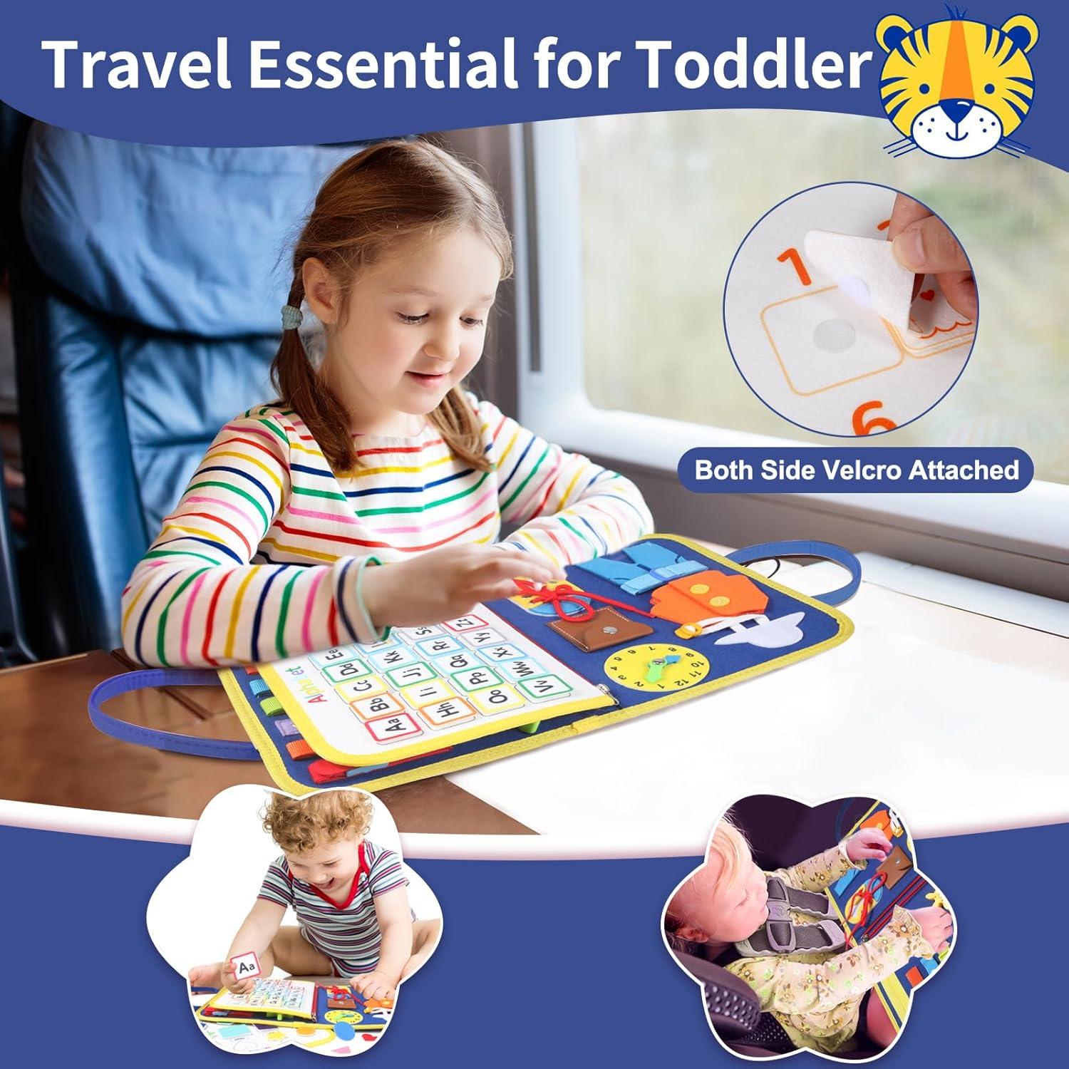 Tablero Ocupado Montessori Svance para Niños 1-6 Años Azul