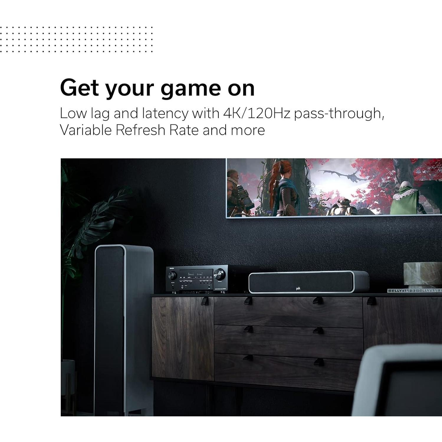 Receptor AV Denon AVR-S760H 7.2 Canales 8K Dolby Atmos