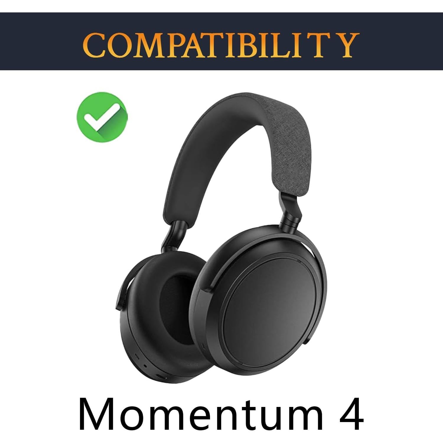 Almohadillas de Cuero SOULWIT para Auriculares Sennheiser Momentum 4